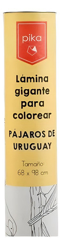 Lamina Gigante Para Colorear Pajaros Del Sur Pika - 0