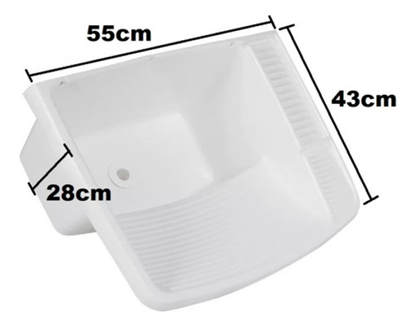 Kit 8 Tanque Plástico Com Válvula 15 Litros Branco - Metasul 1