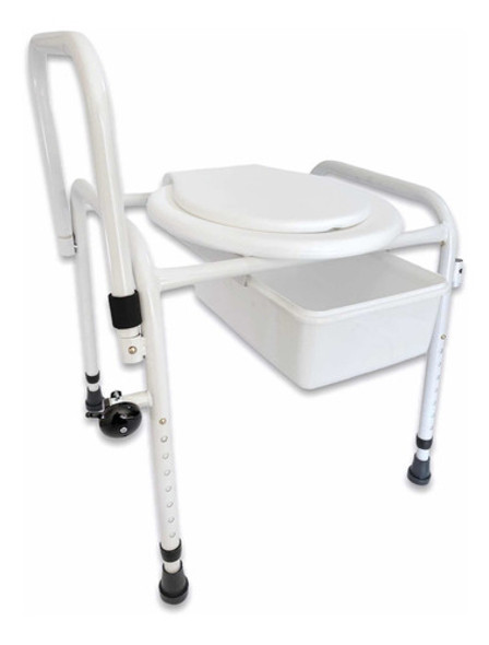 Inodoro Portátil Baño Desmontable Asiento Ortopédico Timbre 0