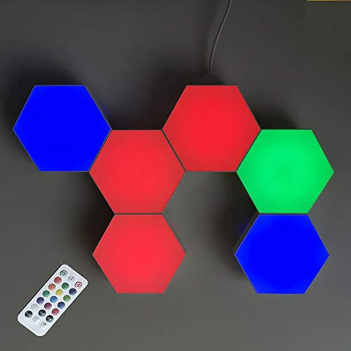 Luz De Pared Hexagonal Luces Modulares Sensibles Al Tacto En 0