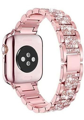 Correa Para Reloj Apple Watch Metálica/diamante, 2 C (sv96) 1
