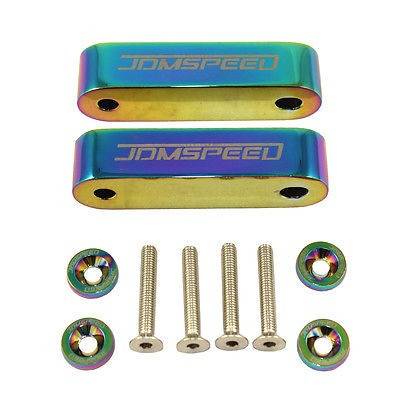 Cromo De Neo Jdm Hood Espaciador Las Canalizaciones Vertical 1