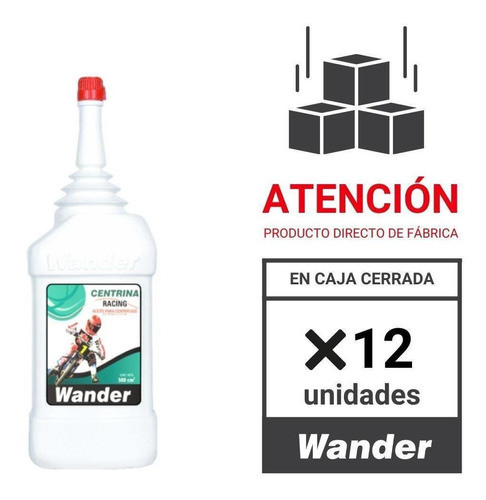 Aceite Trans. Centrifuga Sintético Moto Wander X500cc X12 Un 1