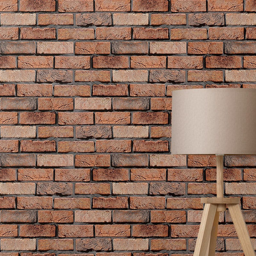Papel De Parede Adesivo Tijolo A Vista Demolição 3m 1