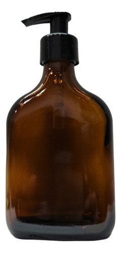 Petaca Vidrio Ambar 200 Cc Con Bomba Cremera X 3 Unidades 0