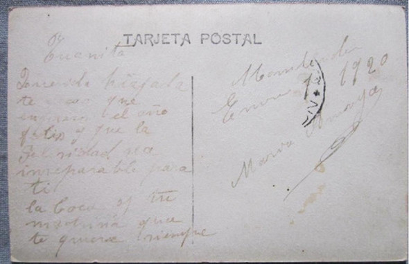 Foto Postal Romántica De Barco Antiguo Año 1920 1