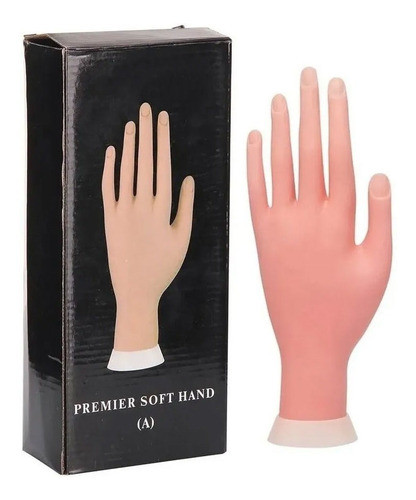 Mão Para Manicure Treinamento Unha Gel Acrigel Porcelana 1