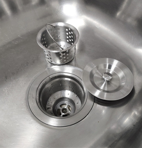 Valvula Ralo Pia 4 1/2 Sifao Sanfonado Universal Cuba Cesto 1