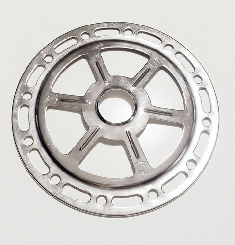 Protector Rayos Bicicleta Chapa Cromada 20,5 Cm De Diámetro 0