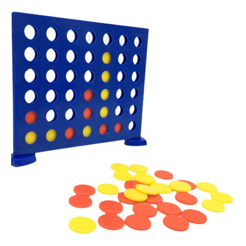 Juego De Mesa 4 En Línea Tablero + 42 Fichas En Blister 1
