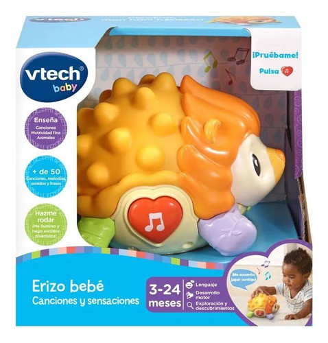 Vtech Erizo Bebé Canciones Y Sensaciones Rosa 0