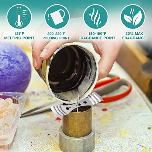 Kit De Cera De Soja + Mechas De Velas 1