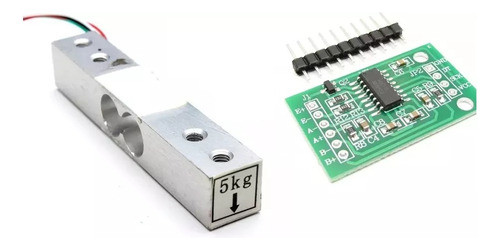 Célula De Carga Precisão 5kg Peso Para Arduino + Hx711 Nfe 0