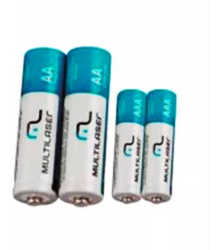 Carregador Pilhas Recarregaveis Multilaser + Pilhas Aa E Aaa 1