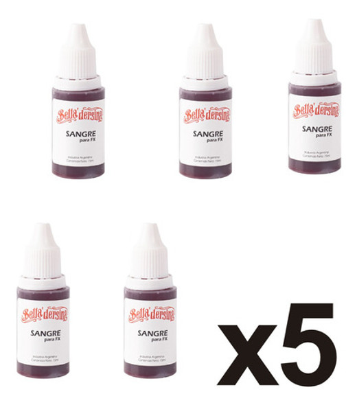 Sangre Falsa Para Fx, Halloween X5 Unidades - Bella Dersina 1 Sangre Falsa Para Fx, Halloween X5 Unidades - Bella Dersina 1