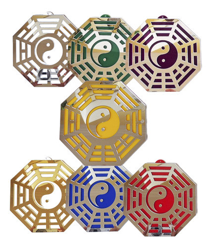 Baguá Do Céu Anterior - Feng Shui 10cm - Diversas Cores 0