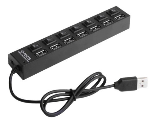 Hub Usb 2.0 7 Portas Pen Drive Teclado Splitter 480mbps Hd 0