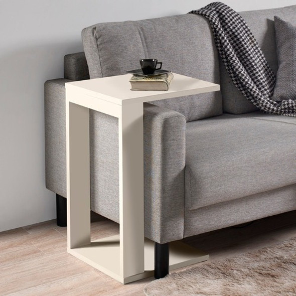 Mesa Moderna Para Interiores Off White De Livros Estante 1