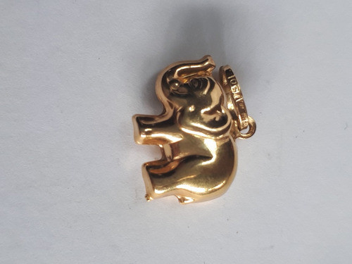 Dije Elefante En Oro 18k Sellado 1