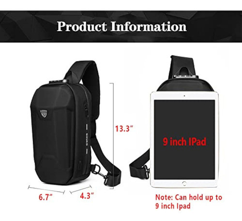 Ozuko Mochila Antirrobo Para El Pecho, Mochila 1