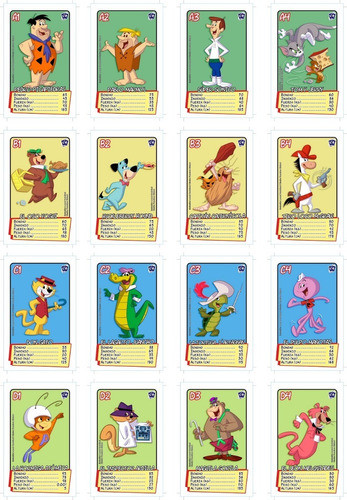 Naipes - Personajes Hanna Barbera  - Universo Retro 1