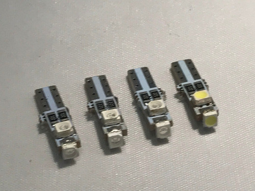 Lampara T5 3 Leds 5050 Canbus Potente Tablero Azul.x2 T532 1