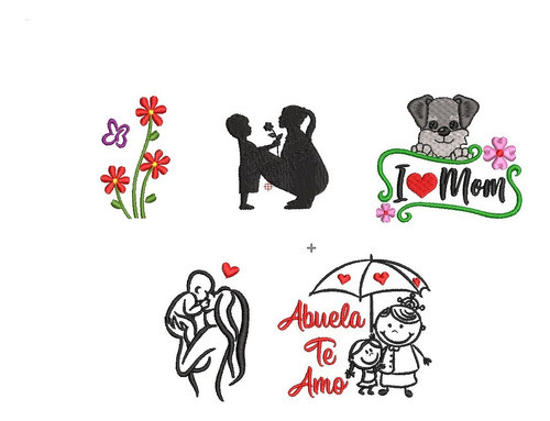 Matrices Para Las Madres ,mamas Maquinas Bordadoras Pes Jef 0