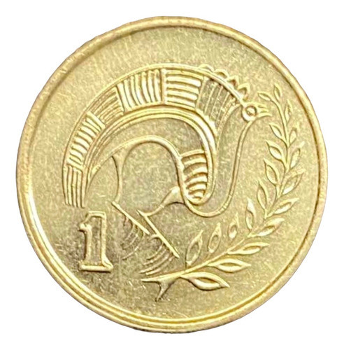 Chipre - 1 Cent - Año 1994 - Km #53.3 - Pajaro Estilizado : 0
