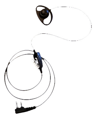 D Estilo Gancho Auricular Icom Ic-f26 F33 Ic Ic-f20 Ic-f4 Wa 0
