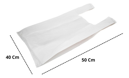 Bolsa Camiseta 40x50 Blanca Poli X 20 Paquetes 1