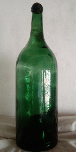 Botellon De Vidrio Verde Antiguo 0