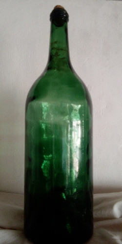 Botellon De Vidrio Verde Antiguo 1