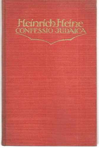 Confessio Judaica Heine Welt Berlin 1925 0