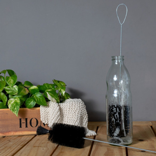 Cepillo Limpia Lava Botella Cerda Pura 1