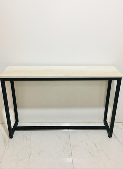 Mesa Recibidora Industral Hierro Madera 100x30x77 1