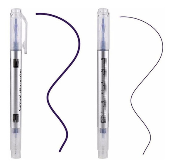 Marcador Quirúrgico Dermógrafico Tatoo Microblading X 2 Unid 0