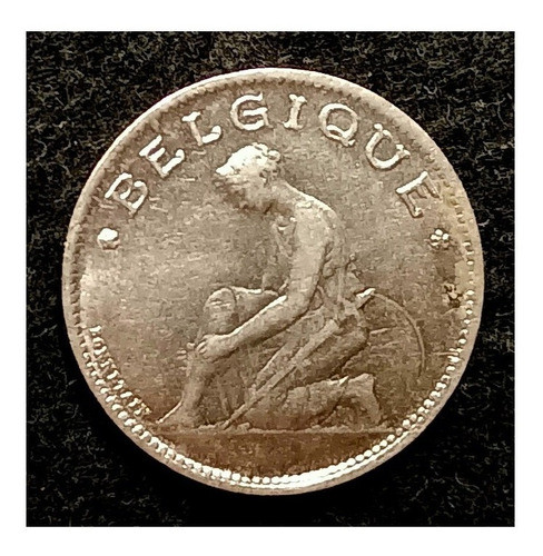 Bélgica 1 Franco 1923 Exc Km 89 Texto Francés Caduceo 1