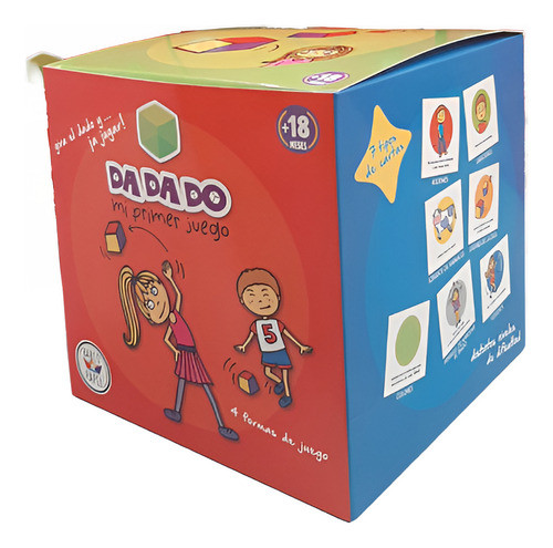 Dadado Mi Primer Juego Cubo De Tela  Y Cartas Desde 18 Meses 0