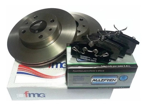 Kit Discos Y Pastillas De Freno Chevrolet Meriva Llanta 15´´ 0