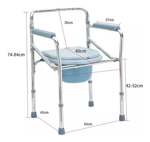 Sobre Water Elevador Silla Ducha Regulable Plegable Aluminio 1