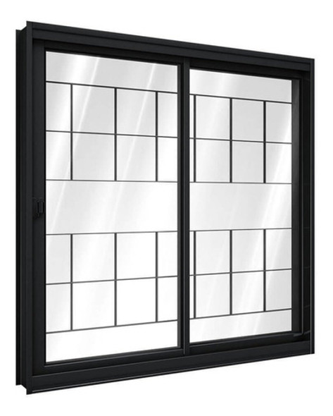 Janela De Aço De Correr Lateral 1 Folha Móvel E 1 Folha 1