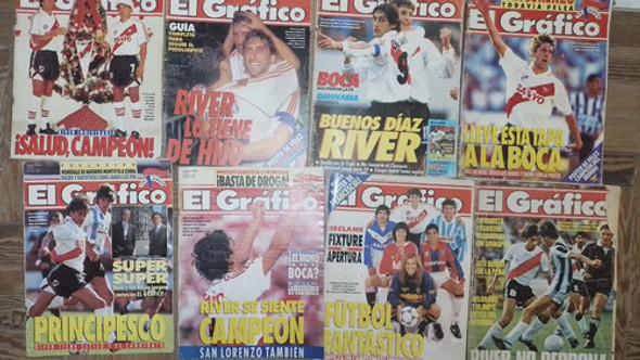 Lote 12 Revistas * El Grafico * Diferentes - Francescoli 0