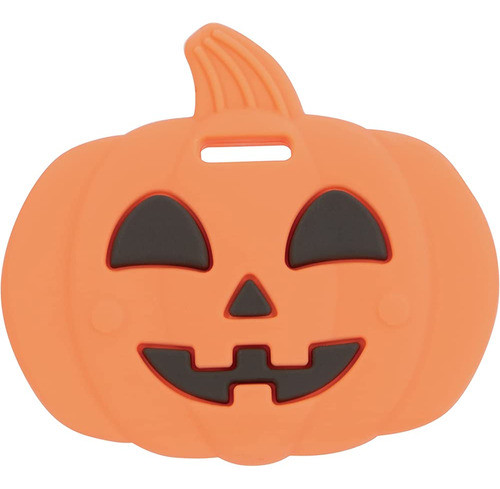 Nuby All Silicone Pumpkin & Chocolate Bar Teether 2 Pack, 3+ 1
