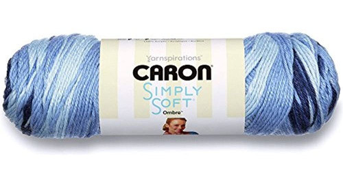 Caron Simply Soft Ombre Yarn (4) Calibre Medio 100% Acrílico 0