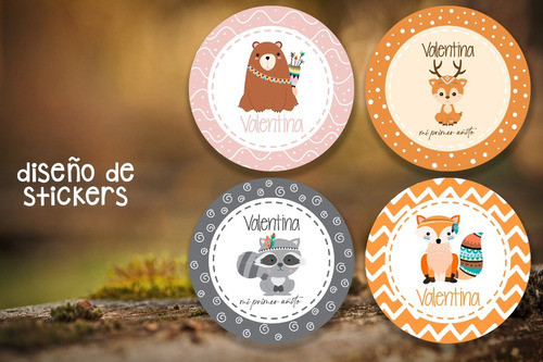 Stickers Y Souvenir Cumpleaños Promo (diseño) 1
