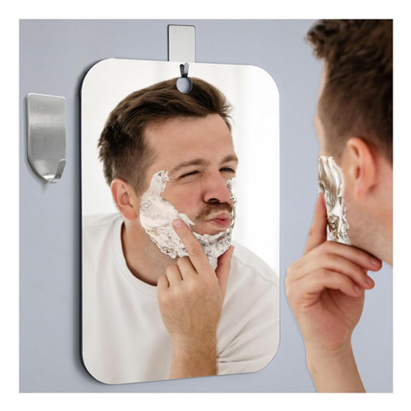 Espejo De Baño Antivaho Grande 28x20cm Para Afeitado 1