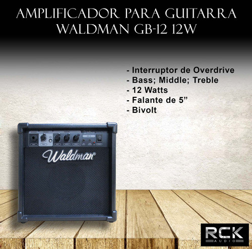 Amplificador Para Guitarra Waldman Gb-12 12w 1