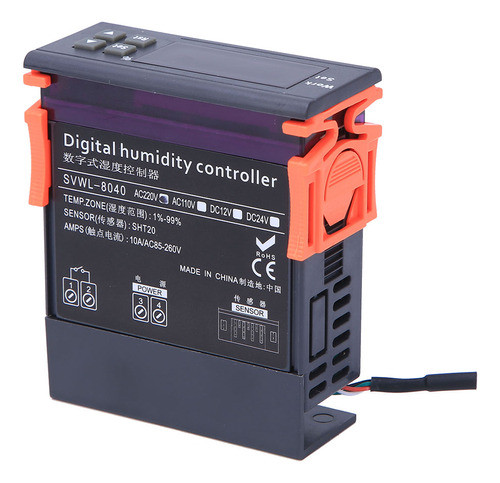 Controlador De Umidade 220v, Faixa De Controle De Ar Digital 0