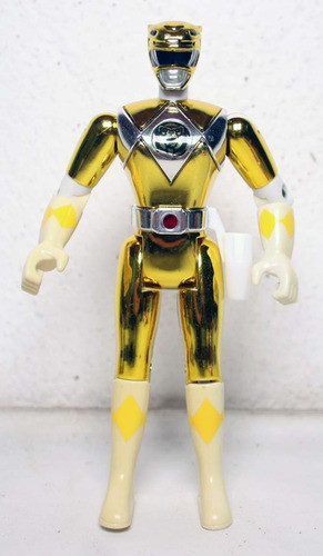 Power Rangers Amarela Aisha Metálica The Movie Boneco Bandai 1