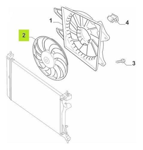 Electroventilador -original- Fiat Strada Freedom 1.4cc 2020- 0